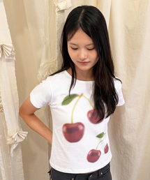 チェリー チェリー コットンTシャツ