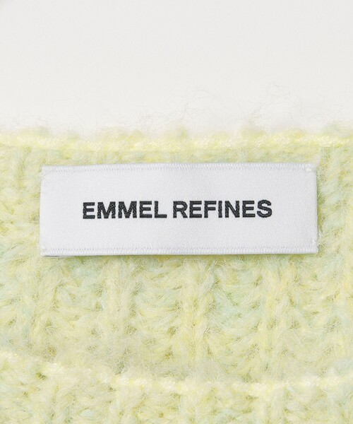 EMMEL REFINES(エメルリファインズ)の「<EMMEL REFINES>EM HW バックリボン パフスリーブ ニットプルオーバー(ニット/セーター・レディース・ナチュラル/ダークグレー/ライム・FREE)」の17枚目の写真