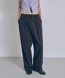 Wide Tuck Pants