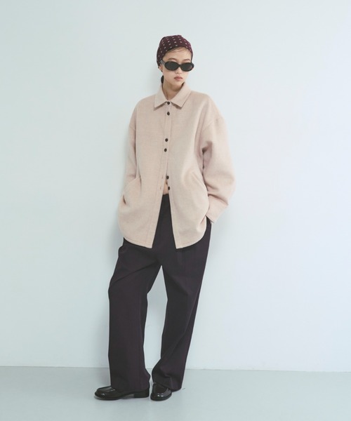 EN NEUME(エンノイム)の「Wide Tuck Pants(その他パンツ・レディース・サックスブルー/ベージュ/パープル・0/1)」の7枚目の写真