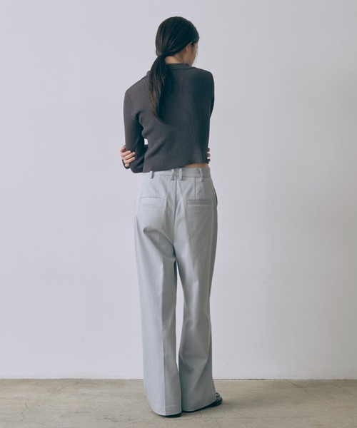 EN NEUME(エンノイム)の「Wide Tuck Pants(その他パンツ・レディース・サックスブルー/ベージュ/パープル・0/1)」の20枚目の写真