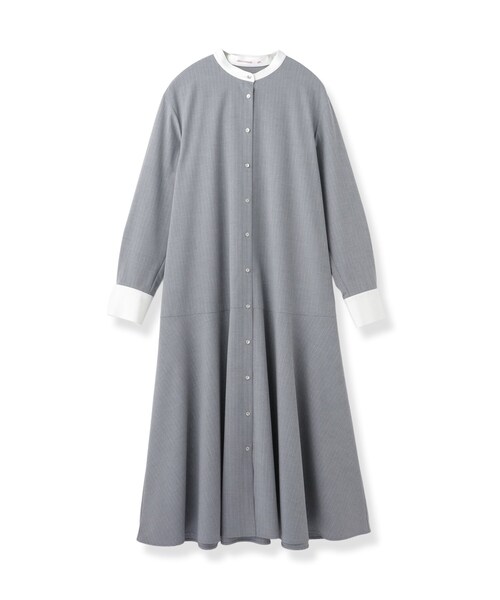 DRESSTERIOR(ドレステリア)の「ウォッシャブルストライプシャツワンピース(ワンピース・レディース・ネイビー系2/ライトグレー系2・36/38)」の8枚目の写真