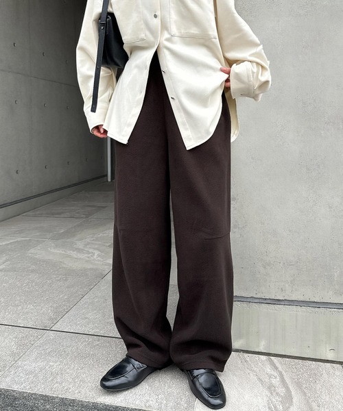 andme(アンドミー)の「フリースイージーパンツ(その他パンツ・レディース・チャコールグレー/ブラウン・M/L)」の10枚目の写真