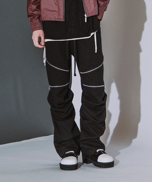 NO ID.(ノーアイディ)の「【NO ID.】Languid Zip Pants / ラングウィッド ジップ パンツ(その他パンツ・メンズ・ブラック系その他/ブラック・2/1)」の1枚目の写真