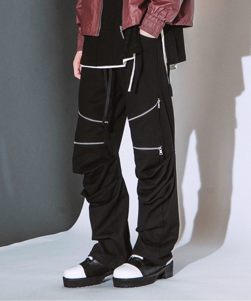 NO ID.(ノーアイディ)の「【NO ID.】Languid Zip Pants / ラングウィッド ジップ パンツ(その他パンツ・メンズ・ブラック系その他/ブラック・2/1)」の3枚目の写真