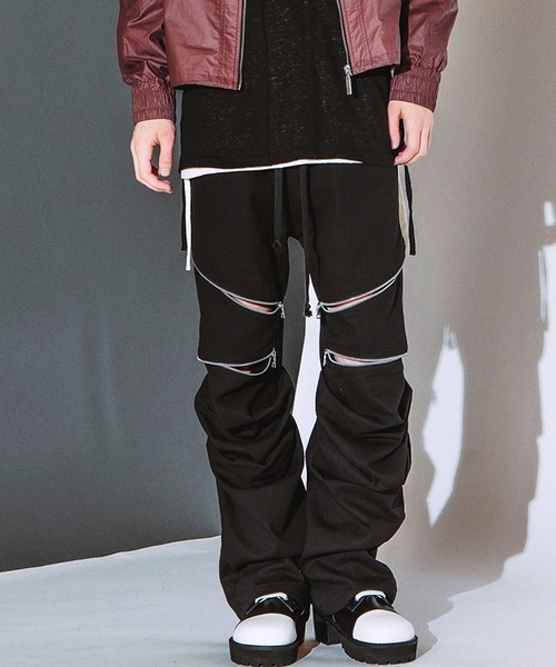 NO ID.(ノーアイディ)の「【NO ID.】Languid Zip Pants / ラングウィッド ジップ パンツ(その他パンツ・メンズ・ブラック系その他/ブラック・2/1)」の4枚目の写真