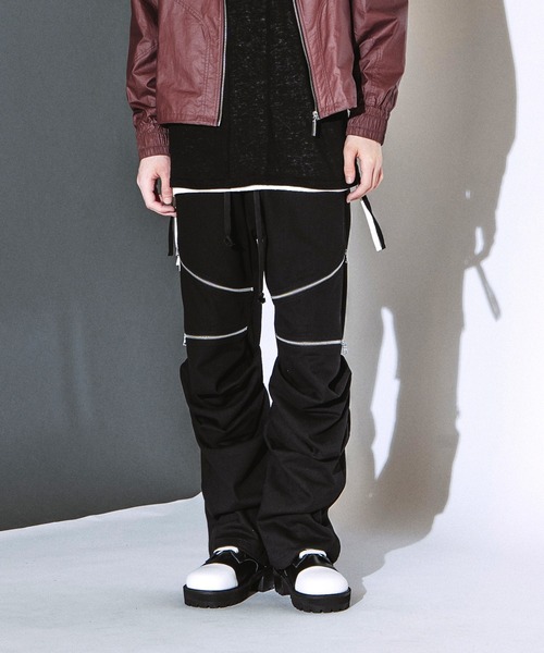 NO ID.(ノーアイディ)の「【NO ID.】Languid Zip Pants / ラングウィッド ジップ パンツ(その他パンツ・メンズ・ブラック系その他/ブラック・2/1)」の8枚目の写真