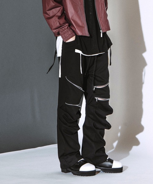 NO ID.(ノーアイディ)の「【NO ID.】Languid Zip Pants / ラングウィッド ジップ パンツ(その他パンツ・メンズ・ブラック系その他/ブラック・2/1)」の9枚目の写真
