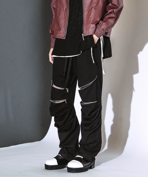 NO ID.(ノーアイディ)の「【NO ID.】Languid Zip Pants / ラングウィッド ジップ パンツ(その他パンツ・メンズ・ブラック系その他/ブラック・2/1)」の10枚目の写真
