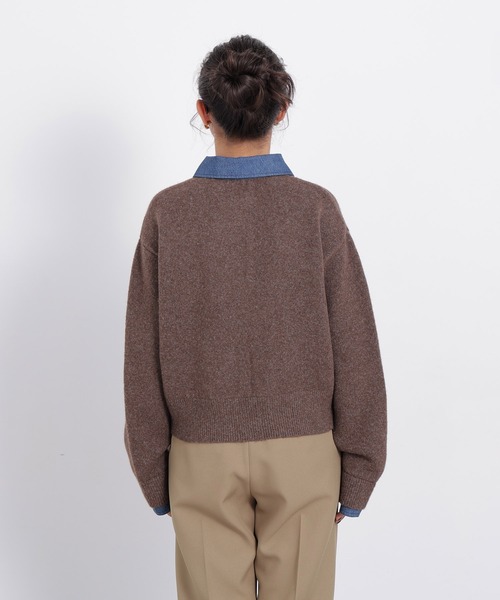 N.(N. Natural Beauty Basic)(エヌエヌナチュラルビューティーベーシック)の「デニムシャツドッキングカーディガン(カーディガン/ボレロ・レディース・ネイビー系/ブラウン系その他/グレー系その他・FREE)」の20枚目の写真
