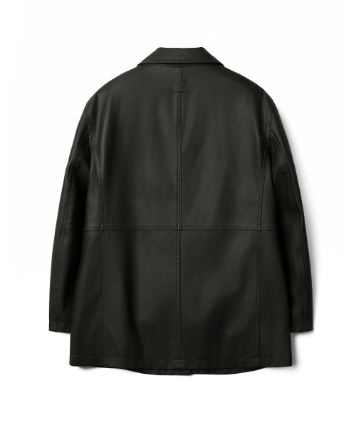 TTUDEMENT(トュードメント)の「FAUX LEATHER HALF JACKET_BROWN(ライダースジャケット・レディース・その他・SMALL/MEDIUM)」の3枚目の写真