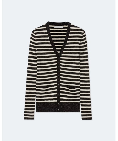 ALLSAINTS（オールセインツ）の「KAY STRIPE CARDIGAN | KAY ストライプ カーディガン（カーディガン/ボレロ・レディース・ブラック×ホワイト・L/XS）」の7枚目の写真