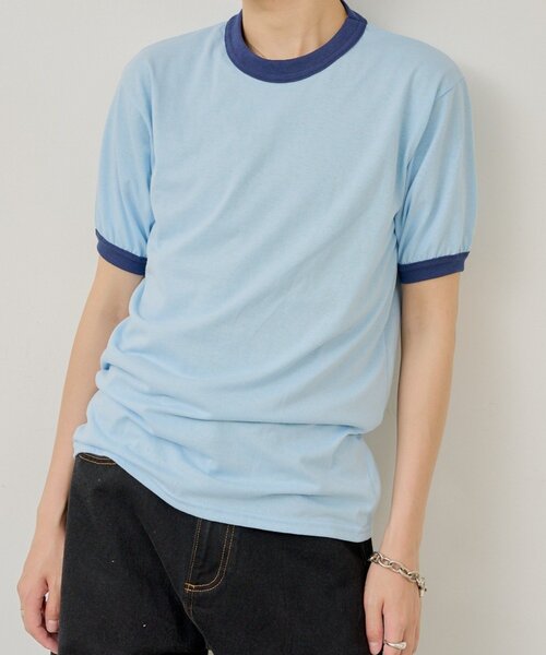 Kastane(カスタネ)の「【AUGUSTA SPORTSWEAR】50/50 RINGER T-SHIRT(Tシャツ/カットソー・レディース・グリーン/ブルー・MEDIUM/SMALL)」の1枚目の写真