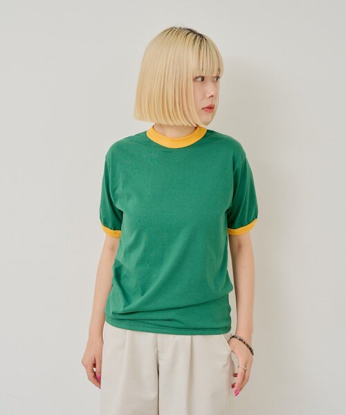 Kastane(カスタネ)の「【AUGUSTA SPORTSWEAR】50/50 RINGER T-SHIRT(Tシャツ/カットソー・レディース・グリーン/ブルー・MEDIUM/SMALL)」の3枚目の写真