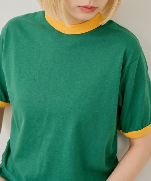 Kastane(カスタネ)の「【AUGUSTA SPORTSWEAR】50/50 RINGER T-SHIRT(Tシャツ/カットソー・レディース・グリーン/ブルー・MEDIUM/SMALL)」の6枚目の写真