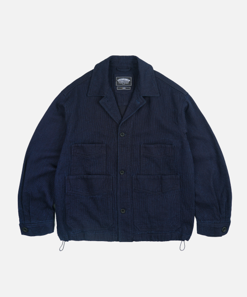 FRIZMWORKS(フリズムワークス)の「DOUBLE POCKET COVERALL JACKET _ SASHIKO INDIGO(デニムジャケット・メンズ・その他・SMALL/MEDIUM/LARGE/X-LARGE)」の1枚目の写真