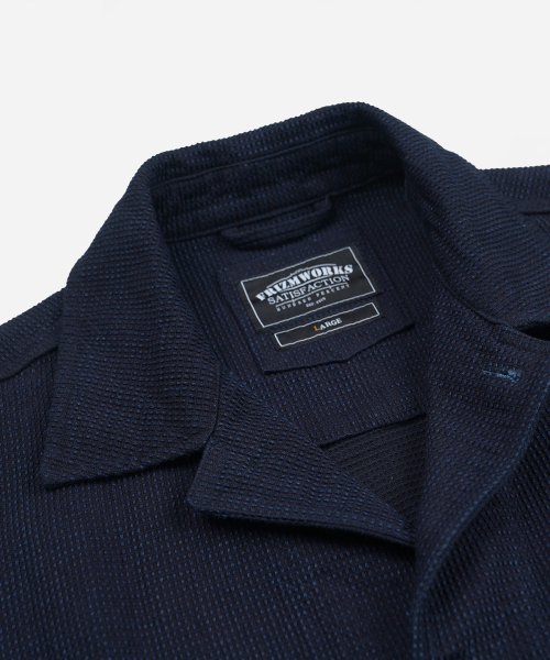 FRIZMWORKS(フリズムワークス)の「DOUBLE POCKET COVERALL JACKET _ SASHIKO INDIGO(デニムジャケット・メンズ・その他・SMALL/MEDIUM/LARGE/X-LARGE)」の4枚目の写真