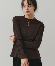 mock neck sheer top/モックネックシアートップス