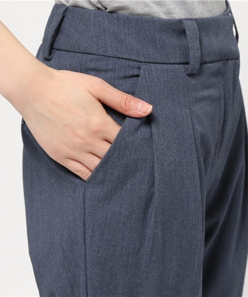 DouDou(ドゥドゥ)の「【DouDou】カラータックパンツ(その他パンツ・レディース・ライトブルー/インディゴブルー/ホワイト・36/38)」の9枚目の写真