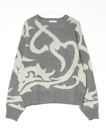 24SS-FS-21 HEART TRIBAL Sweater Knit