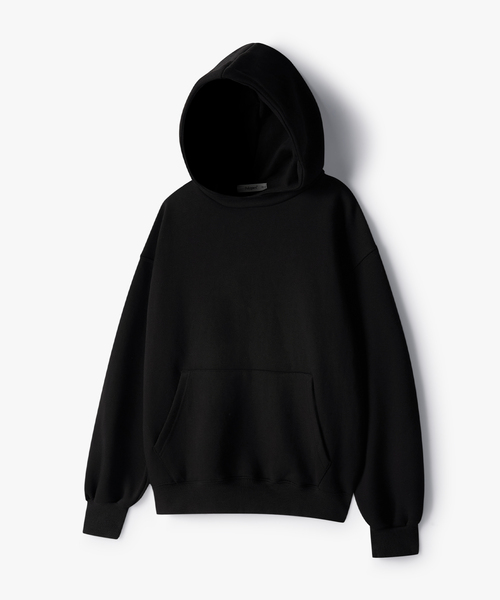 POLYGRAM(ポリグラム)の「バラクラバ オーバーサイズ スウェットフードTシャツ - BLACK(パーカー・レディース・ブラック・MEDIUM/LARGE/X-LARGE)」の1枚目の写真