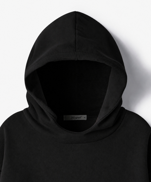 POLYGRAM(ポリグラム)の「バラクラバ オーバーサイズ スウェットフードTシャツ - BLACK(パーカー・レディース・ブラック・MEDIUM/LARGE/X-LARGE)」の3枚目の写真