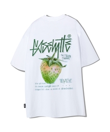 ストロベリーデジタルプリント半袖Tシャツホワイト YT-3Y25