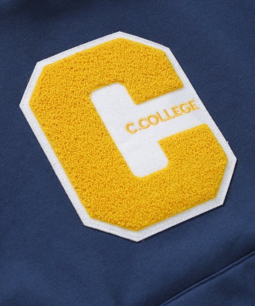 CONCEPTCOLLEGE（コンセプトカレッジ）の「ミックスCパッチヴィンテージネイビー フードパーカー [男女共用]（パーカー・レディース・その他・LARGE/MEDIUM）」の2枚目の写真