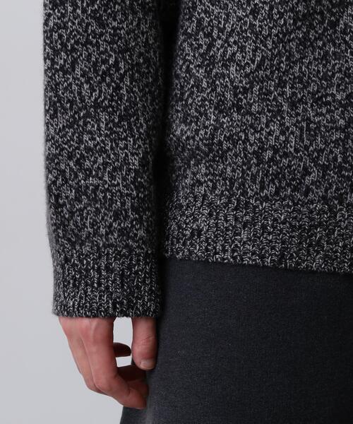 YLEVE（イレーヴ）の「YLEVE / WOOL CASHMERE MELANGE KNIT V NECK PULL OVER（ニット/セーター・メンズ・ブラック/ブルー・5/4）」の8枚目の写真