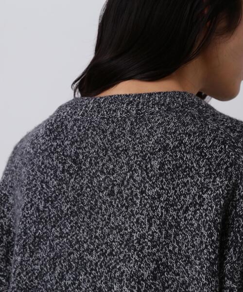 YLEVE（イレーヴ）の「YLEVE / WOOL CASHMERE MELANGE KNIT V NECK PULL OVER（ニット/セーター・メンズ・ブラック/ブルー・5/4）」の9枚目の写真