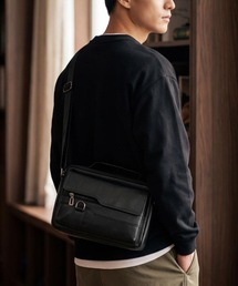 INNOCENT（イノセント）の「【BAG1】メンズ クラッチバッグ セカンドバッグ PUレザー 多機能ポーチ（ショルダーバッグ）」