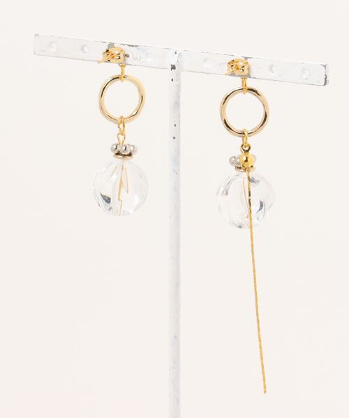 tone（トーン）の「【Flamingoroom】ゴールドビーズピアス【アレルギー対応】（ピアス（両耳用）・レディース・ゴールド・FREE）」の2枚目の写真