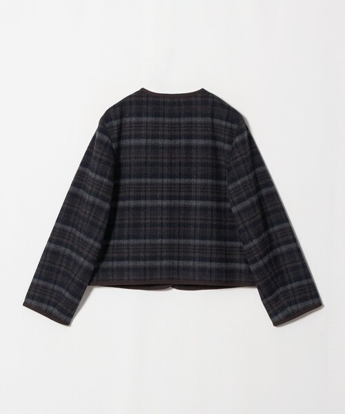 Steven Alan(スティーブンアラン)の「<Steven Alan>チェック ブルゾン(ノーカラージャケット・レディース・ブラック/ワイン・S/M)」の12枚目の写真