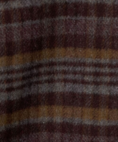 Steven Alan(スティーブンアラン)の「<Steven Alan>チェック ブルゾン(ノーカラージャケット・レディース・ブラック/ワイン・S/M)」の3枚目の写真