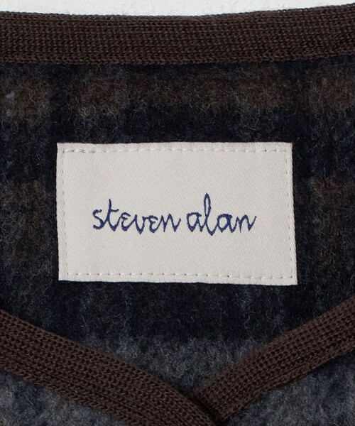 Steven Alan(スティーブンアラン)の「<Steven Alan>チェック ブルゾン(ノーカラージャケット・レディース・ブラック/ワイン・S/M)」の14枚目の写真
