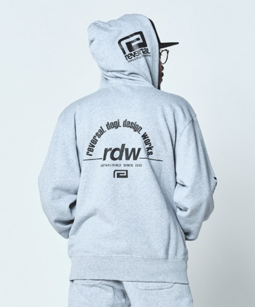 reversal.dogi.design.works(リバーサル・ドーギ・デザイン・ワークス)の「<reversal/リバーサル>rdw ZIP SWEAT HOODIE(パーカー・メンズ・ブラック/グレー・2XL/L/M/XL)」の13枚目の写真