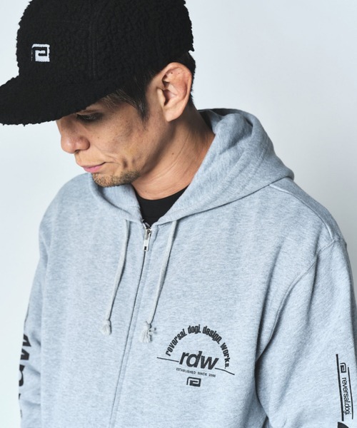 reversal.dogi.design.works(リバーサル・ドーギ・デザイン・ワークス)の「<reversal/リバーサル>rdw ZIP SWEAT HOODIE(パーカー・メンズ・ブラック/グレー・2XL/L/M/XL)」の18枚目の写真