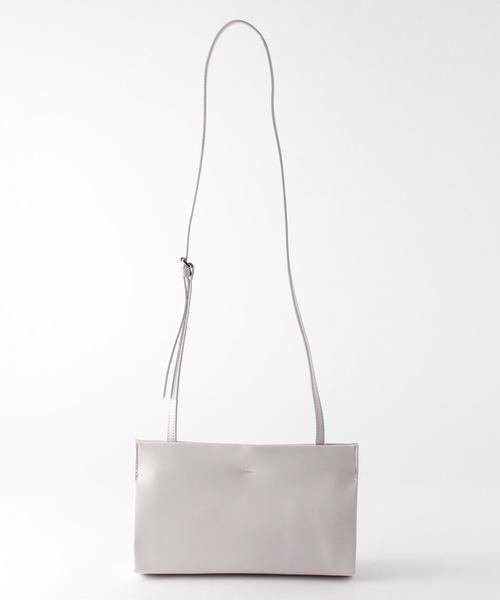 YAHKI（ヤーキ）の「YAHKIスクエアポシェット/YAHKI SQ PCT（ショルダーバッグ・レディース・ホワイト/ライトグレー・FREE）」の6枚目の写真