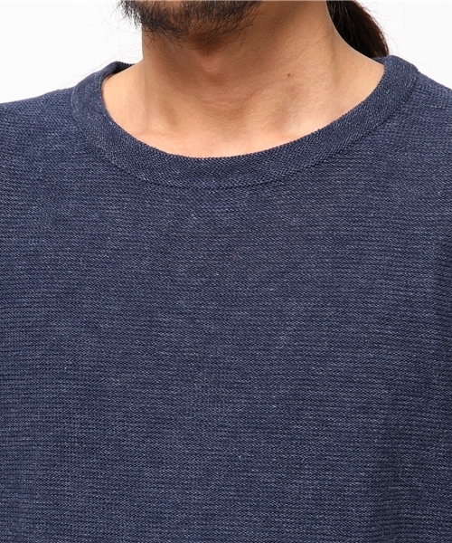 M2squared(エムツースクエアード)の「【M2SQUARED】デニムルック半袖ニット(ニット/セーター・メンズ・ブルー系その他/ネイビー/ブルー・MEDIUM/LARGE)」の11枚目の写真
