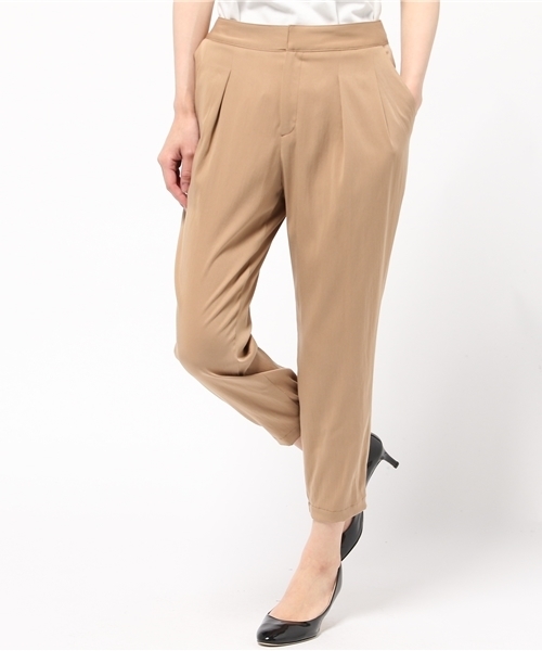 SHIPS for women(シップスフォーウィメン)の「タックパンツ(その他パンツ・レディース・キャメル/グレー/ネイビー/オリーブ/ブラック/ダークオリーブ/グレー系その他・38/36)」の18枚目の写真