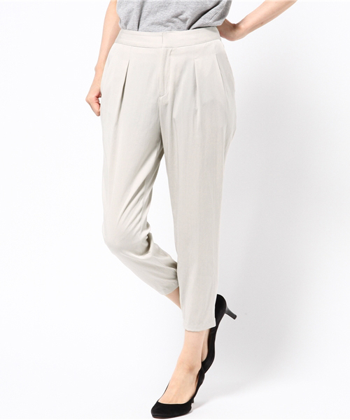 SHIPS for women(シップスフォーウィメン)の「タックパンツ(その他パンツ・レディース・キャメル/グレー/ネイビー/オリーブ/ブラック/ダークオリーブ/グレー系その他・38/36)」の4枚目の写真