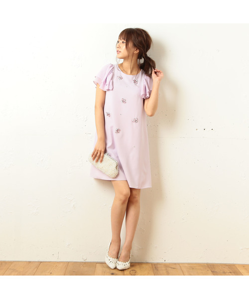 Miia ミーア の Miia 根本弥生 ねもやよ コラボビジューワンピース ワンピース Wear