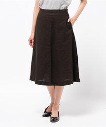 LBC | 変わり織り台形ミディスカート      (スカート)