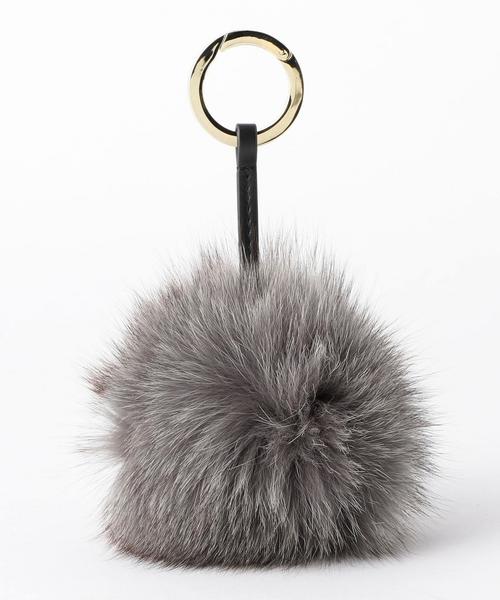 UNITED ARROWS（ユナイテッドアローズ）の「UWMF FOX ポンポン チャーム②◆（チャーム・レディース・グレー/モカ/ピンク/イエロー/コバルトブルー/ケリー・FREE）」の2枚目の写真