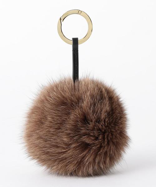 UNITED ARROWS（ユナイテッドアローズ）の「UWMF FOX ポンポン チャーム②◆（チャーム・レディース・グレー/モカ/ピンク/イエロー/コバルトブルー/ケリー・FREE）」の3枚目の写真