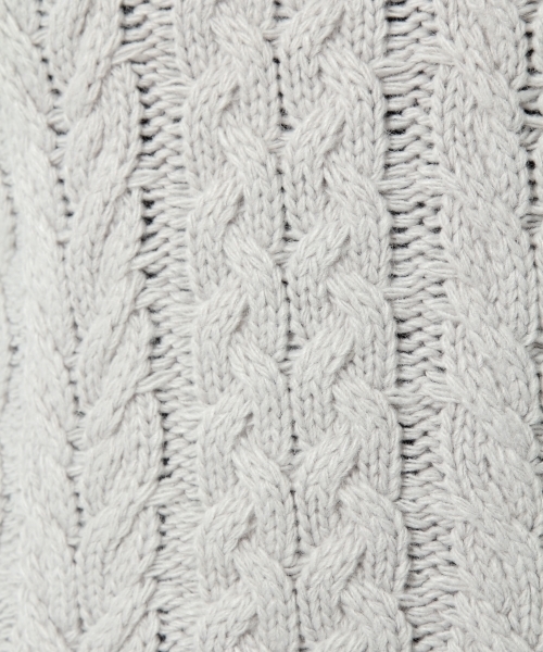 Andemiu(アンデミュウ)の「ケーブルオフショルKNITプルオーバー735431(ニット/セーター・レディース・アイボリー/ライトグレー/ピンク・FREE)」の13枚目の写真