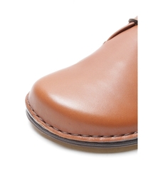 【美品】BIRKENSTOCK MEMPHIS レザーコンフォートシューズ 茶 BIRKENSTOCK（ビルケンシュトック）の「MEMPHIS/メンフィス