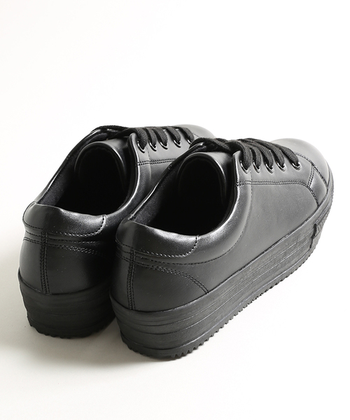 WEGO(ウィゴー)の「WEGO/厚底レースアップスニーカー(スニーカー・レディース・ホワイト/ブラック・LARGE/MEDIUM)」の6枚目の写真