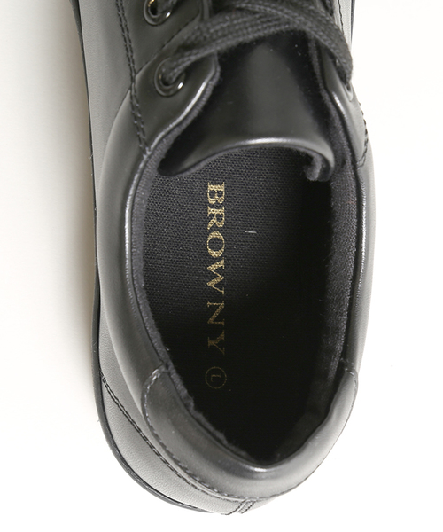 WEGO(ウィゴー)の「WEGO/厚底レースアップスニーカー(スニーカー・レディース・ホワイト/ブラック・LARGE/MEDIUM)」の9枚目の写真