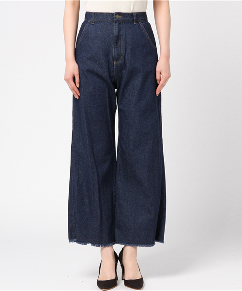 rps（アールピーエス）の「８０Ｚデニムワイドパンツ（デニムパンツ・レディース・ネイビー/ブルー・M）」の3枚目の写真